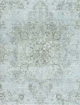 Blauw Pakistan Perzisch Vintage Tapijt 331 x 241 cm - view 3