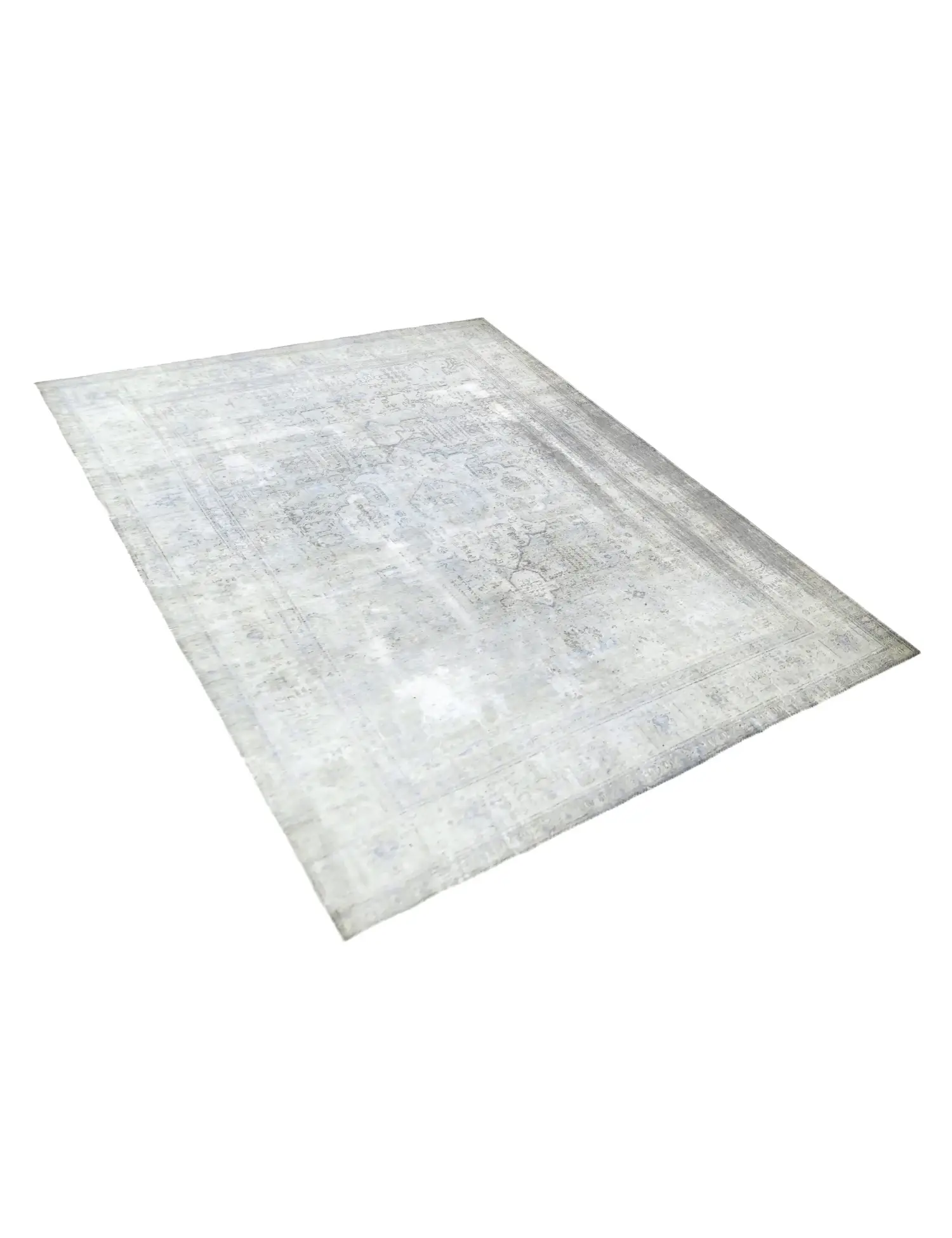Grå Persien Persisk vintage matta 378 x 287 cm - Unik handgjord matta