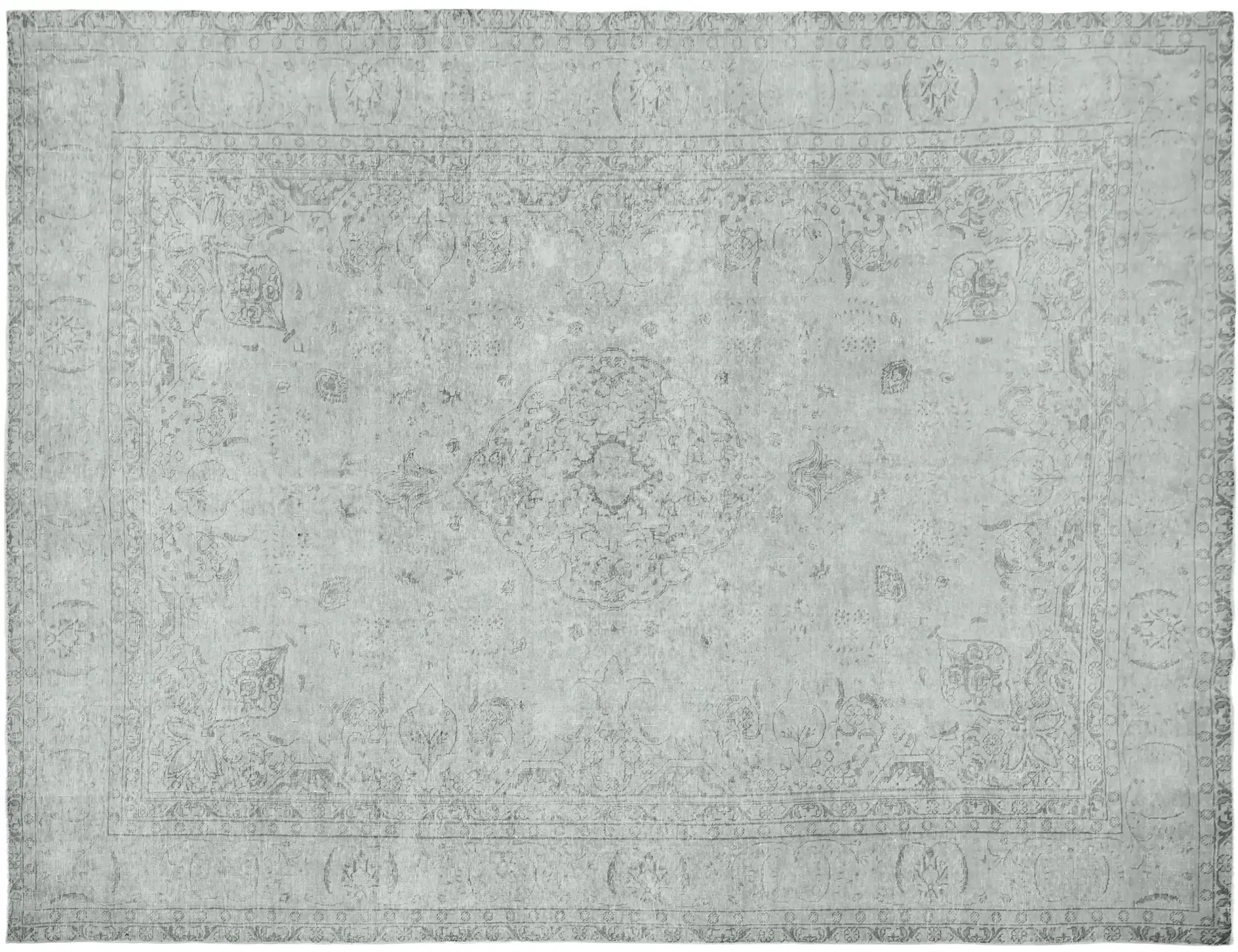 Harmaa Persia Persialaiset vintage matot 344 x 254 cm - Ainutlaatuinen käsintehty matto