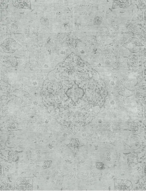 Grau Persien Persischer Vintage Teppich 344 x 254 cm - view 3