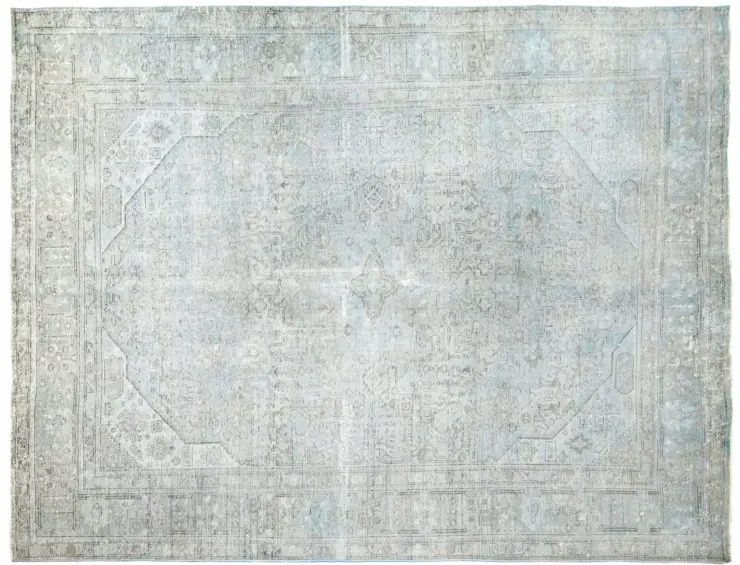 Blå persia Persisk vintage teppe 341 x 239 cm