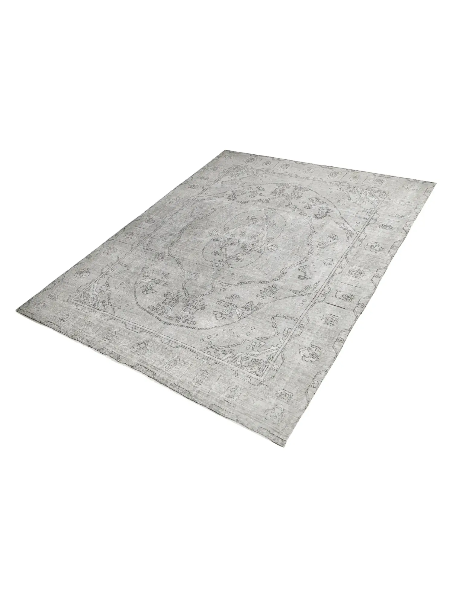 Grey Persia Persian Vintage Carpet 330 x 237 cm - Unique Handmade Carpet
