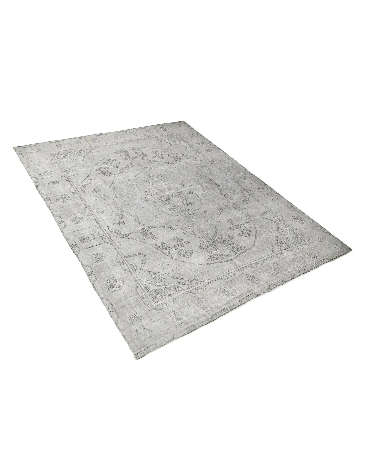 Grey Persia Persian Vintage Carpet 330 x 237 cm - Unique Handmade Carpet