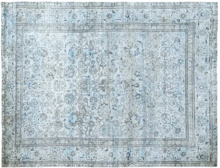 Blå persia Persisk vintage teppe 355 x 237 cm
