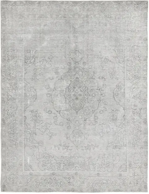 Grå Persien Persisk vintage matta 267 x 194 cm