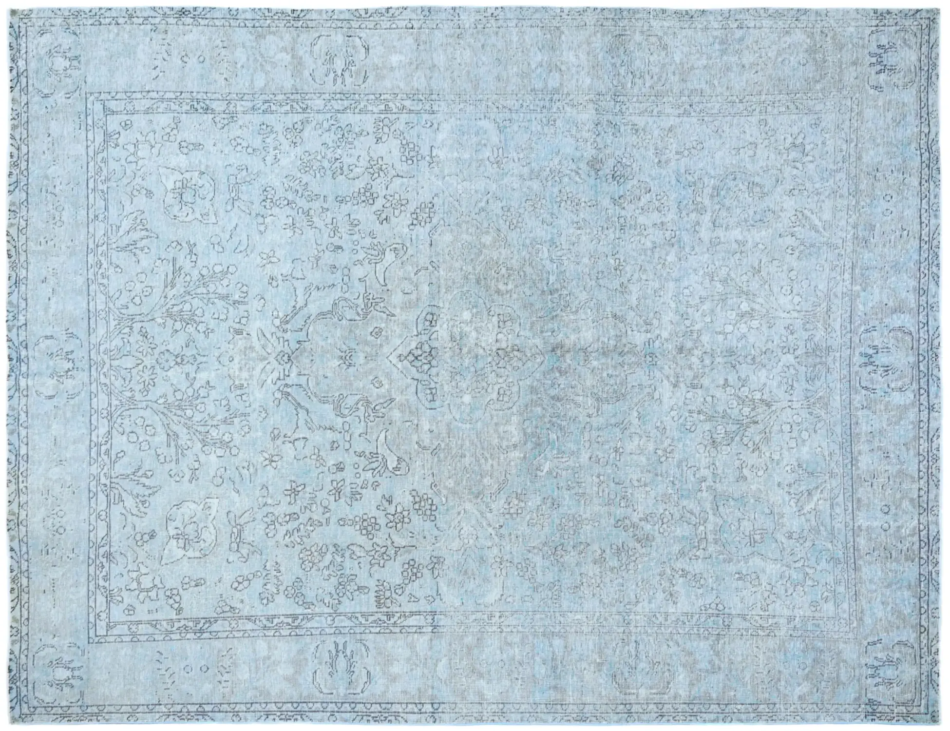 Blå persia Persisk vintage teppe 325 x 232 cm - Unikt håndlaget teppe