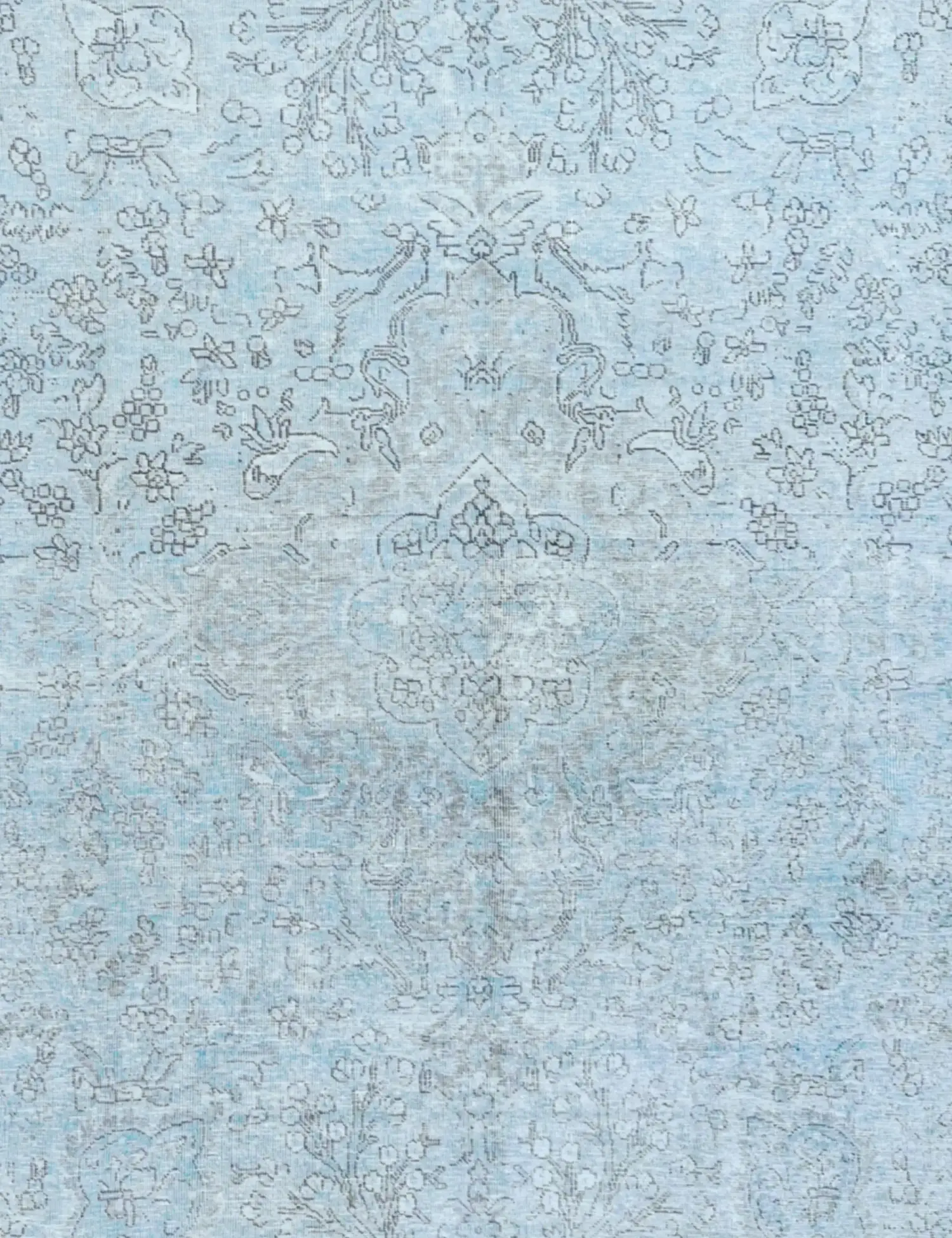 Blå persia Persisk vintage teppe 325 x 232 cm - Unikt håndlaget teppe