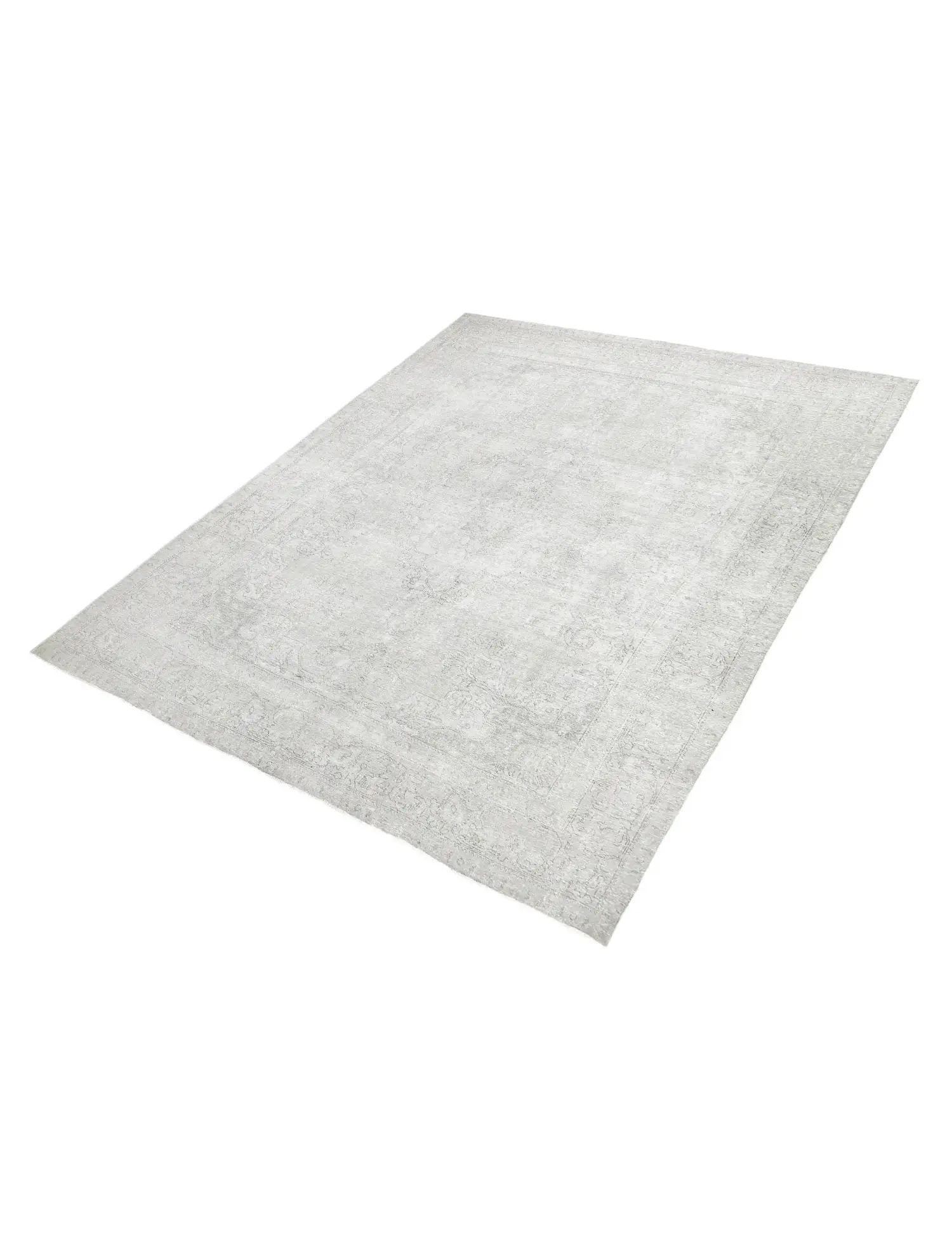 Gris Persa Alfombra persa vintage 367 x 287 cm - Alfombra única hecha a mano