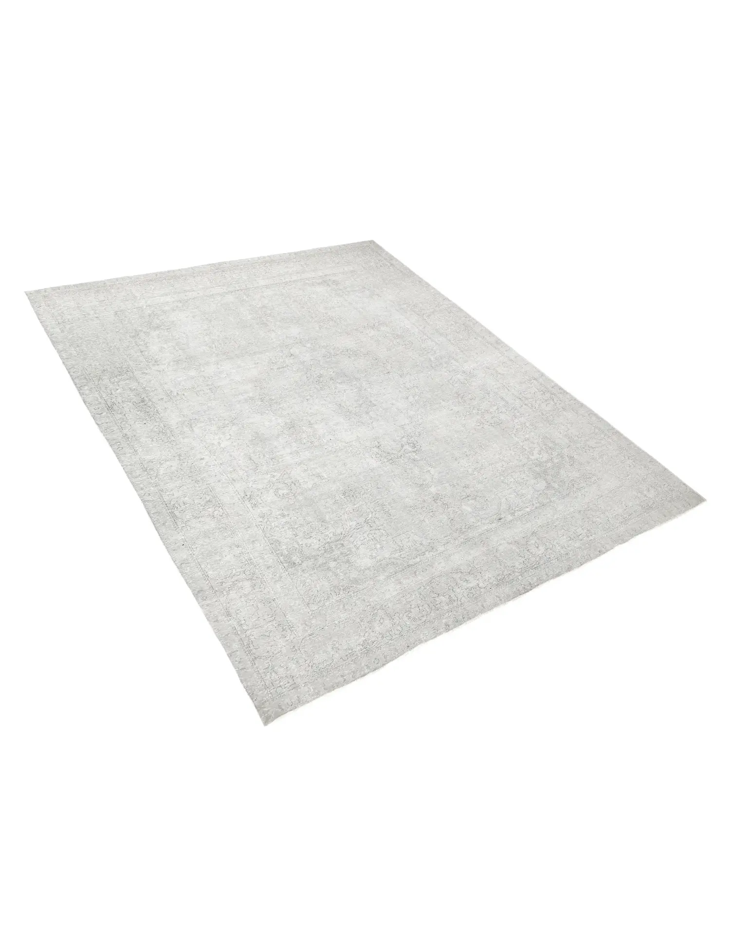 Gris Persa Alfombra persa vintage 367 x 287 cm - Alfombra única hecha a mano