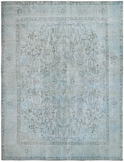 Grau Persien Persischer Vintage Teppich 291 x 241 cm - view 3