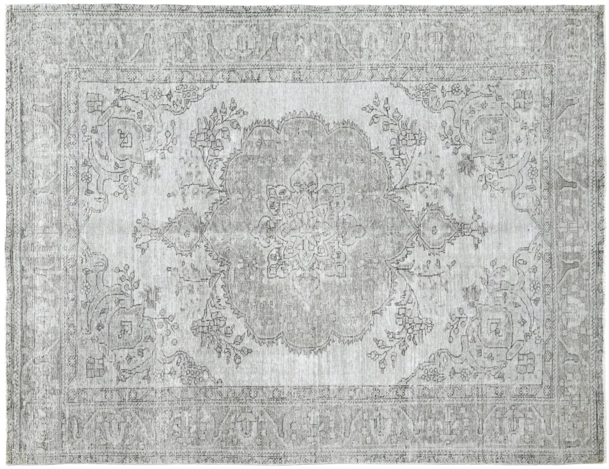 Harmaa Persia Persialaiset vintage matot 285 x 194 cm - Ainutlaatuinen käsintehty matto