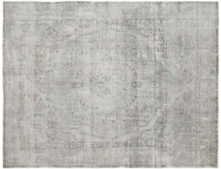 Grå Persien Persisk Vintagetæppe 276 x 190 cm