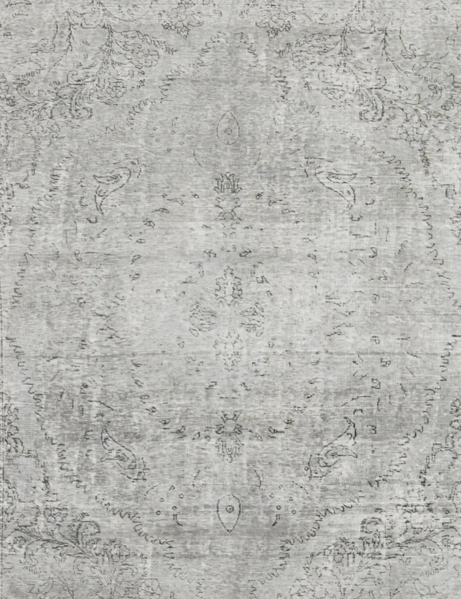 Grå Persien Persisk Vintagetæppe 276 x 190 cm - Unikt håndlavet tæppe
