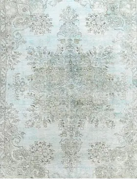 Blå Persien Persisk Vintagetæppe 342 x 235 cm - view 3