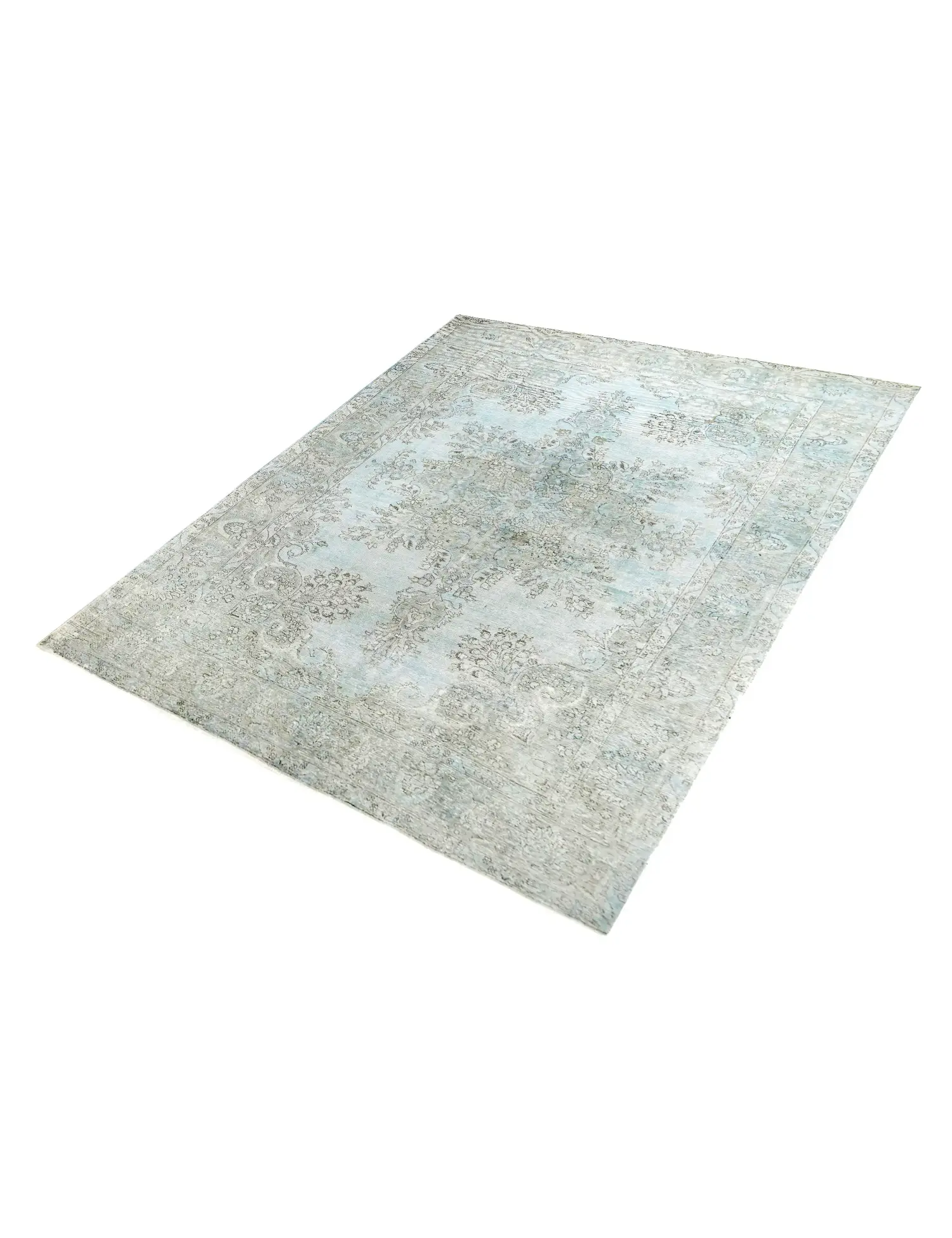 Blå Persien Persisk Vintagetæppe 342 x 235 cm - Unikt håndlavet tæppe