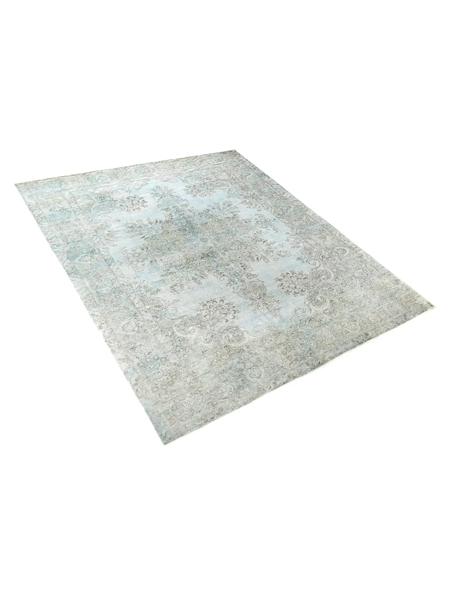Blå Persien Persisk Vintagetæppe 342 x 235 cm - Unikt håndlavet tæppe