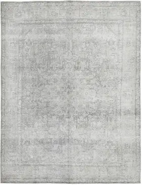 Grå Persia Persisk vintage teppe 284 x 200 cm
