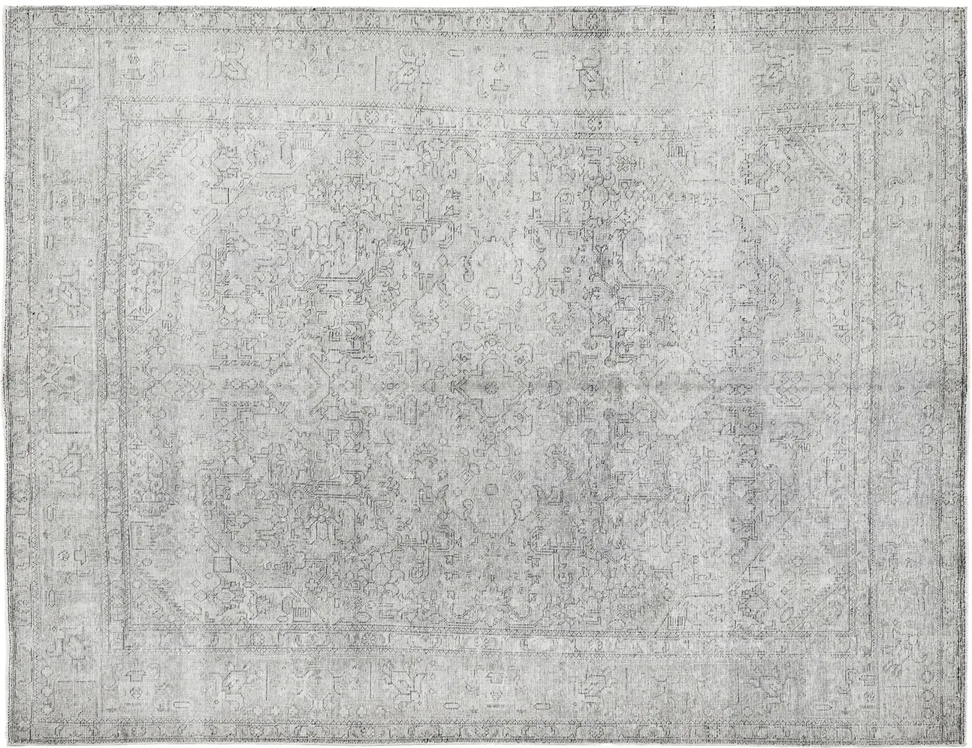 Grå persia Persisk vintage teppe 284 x 200 cm - Unikt håndlaget teppe