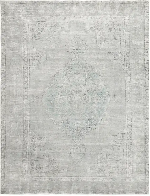 Grå Persien Persisk vintage matta 274 x 186 cm