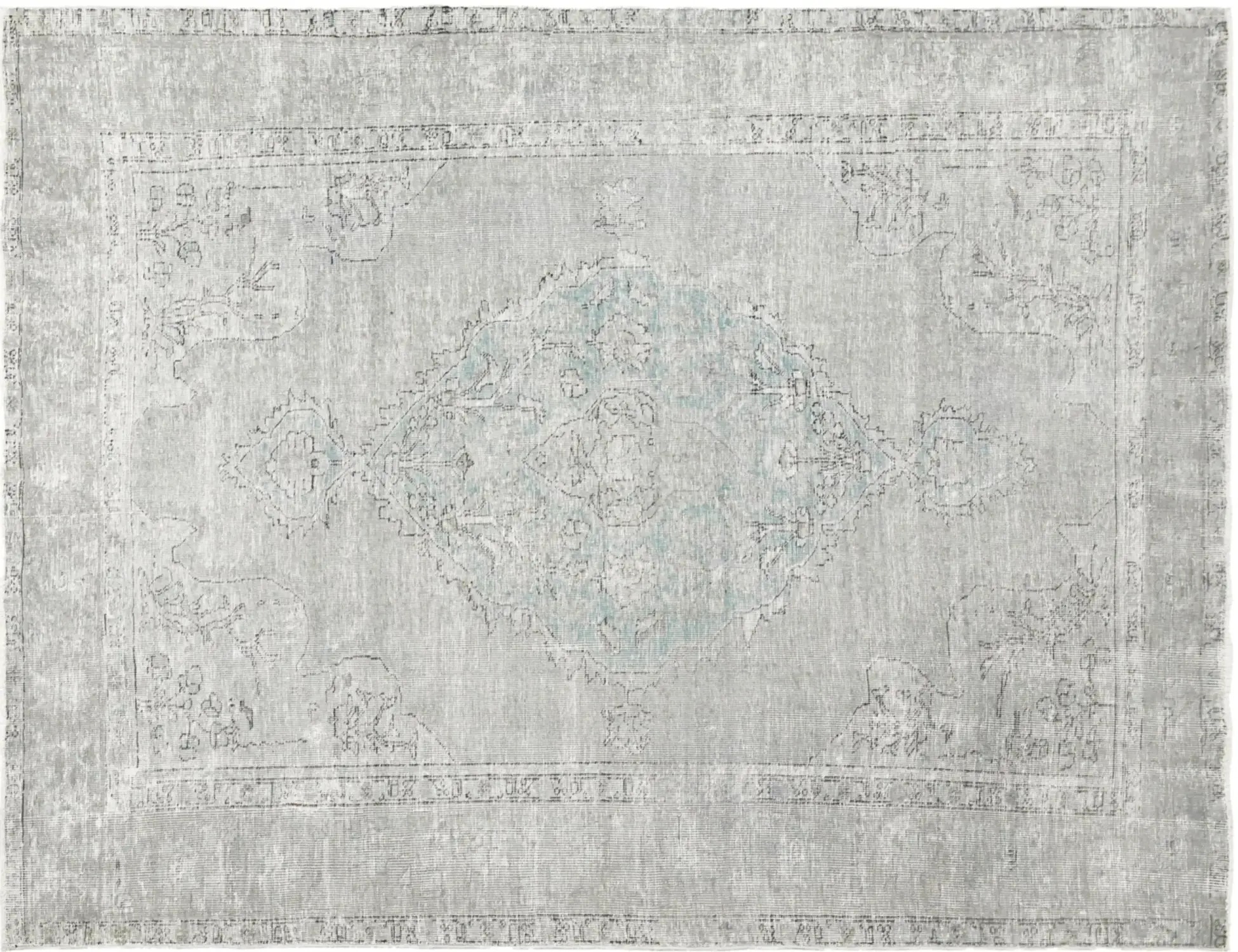Gris Persa Alfombra persa vintage 274 x 186 cm