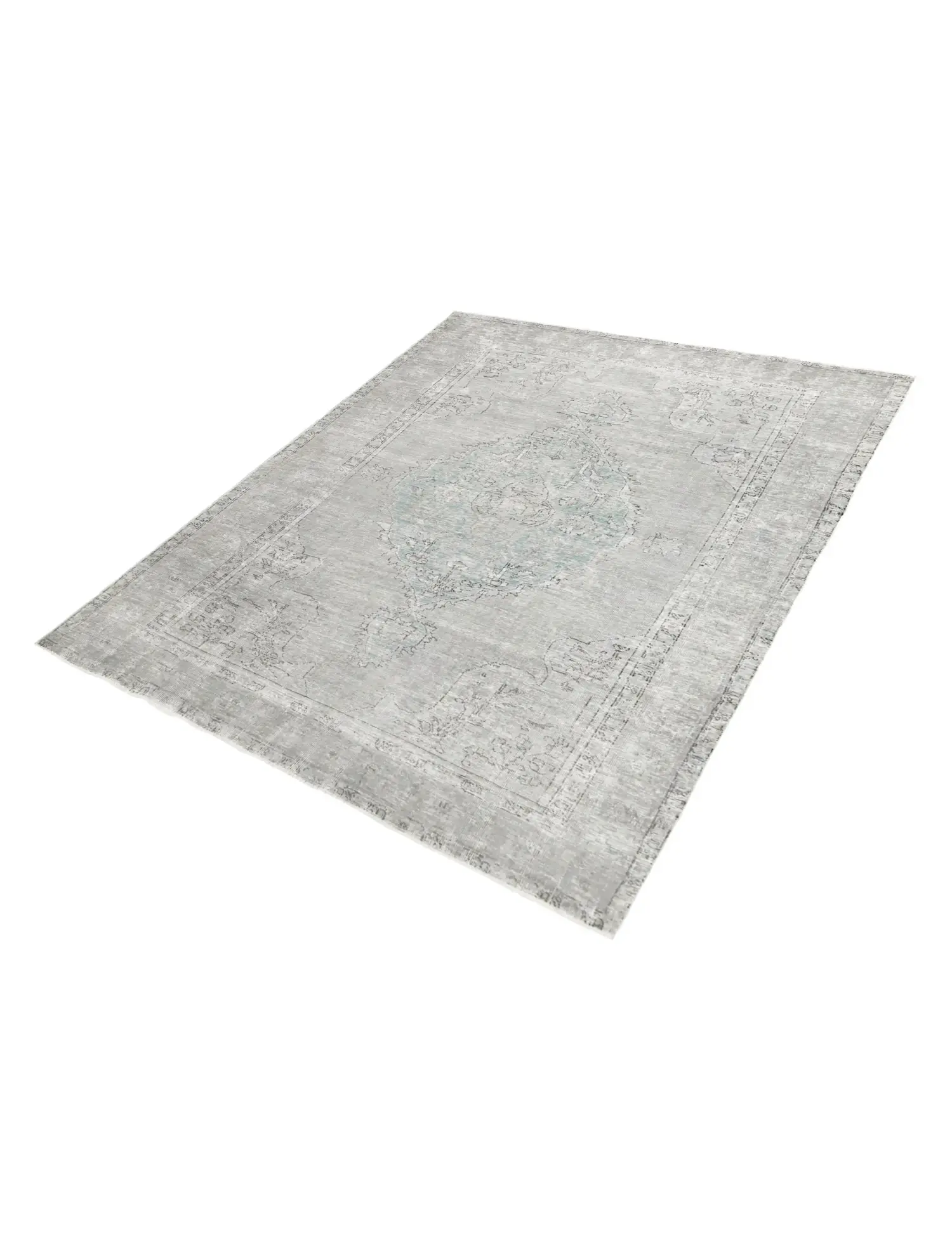 Gris Persa Alfombra persa vintage 274 x 186 cm - Alfombra única hecha a mano