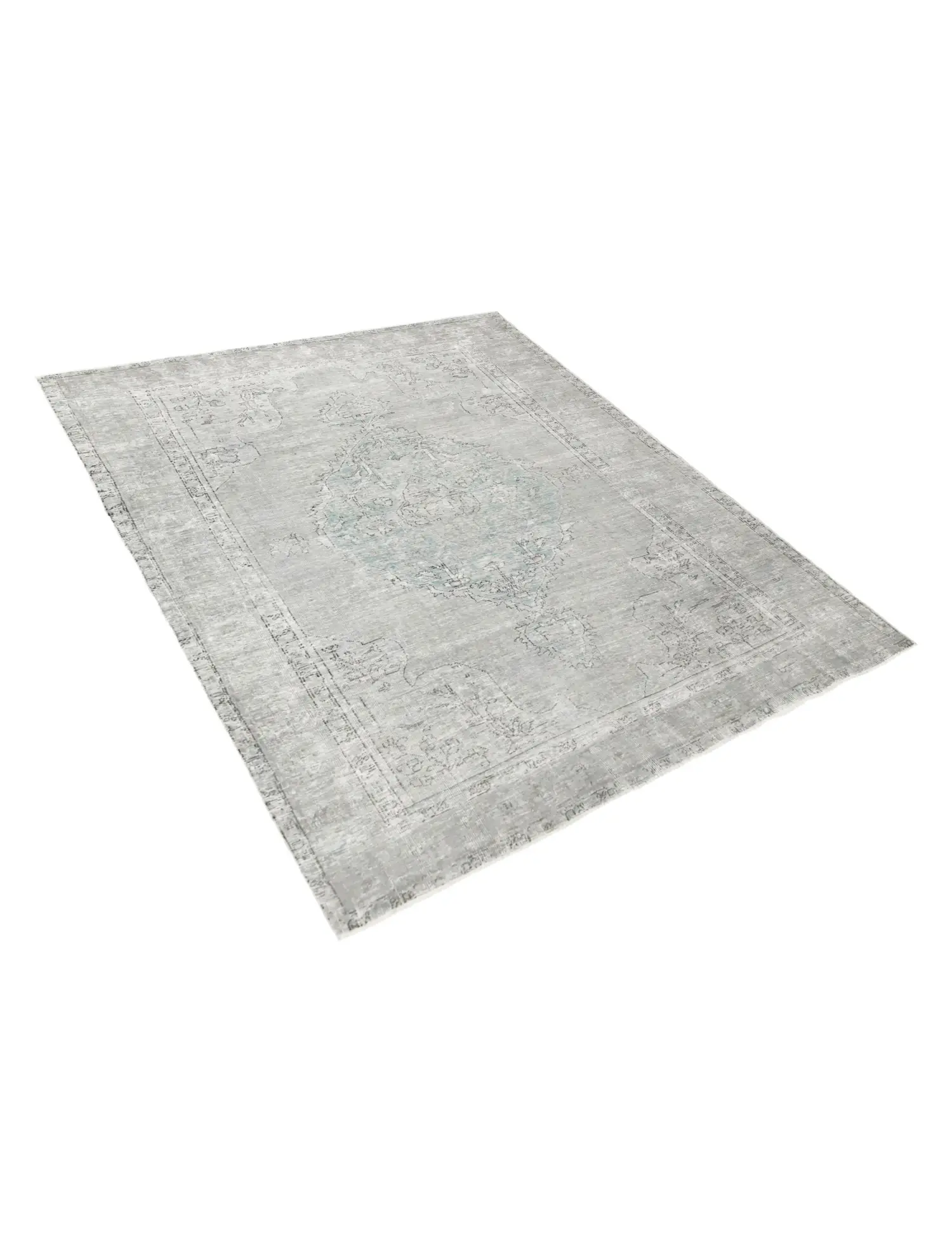 Gris Persa Alfombra persa vintage 274 x 186 cm - Alfombra única hecha a mano