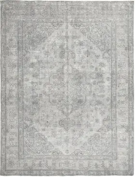 Grå Persien Persisk Vintagetæppe 275 x 202 cm
