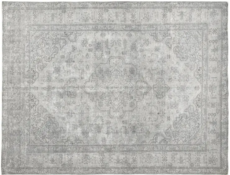Grå Persien Persisk Vintagetæppe 275 x 202 cm