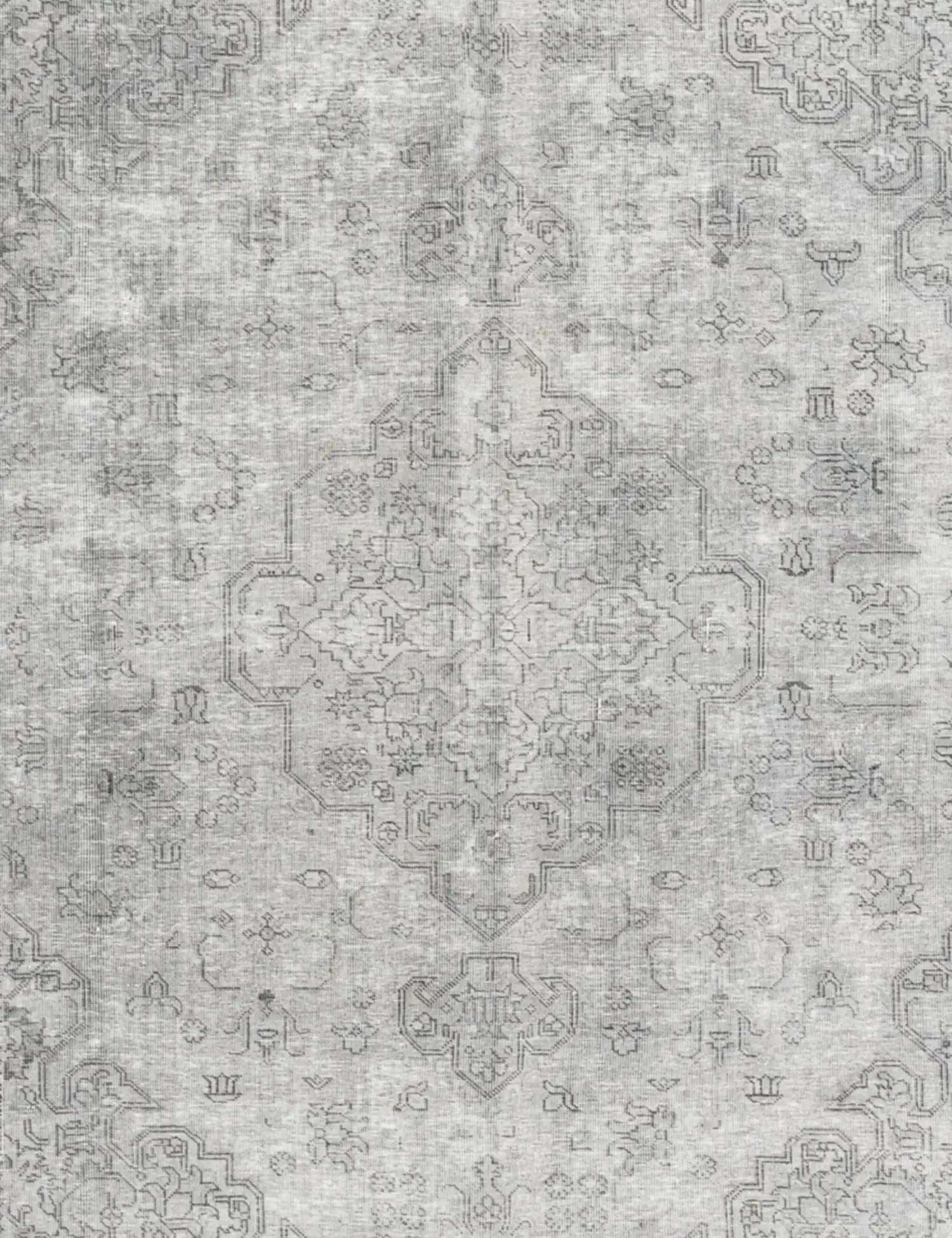 Grå Persien Persisk Vintagetæppe 275 x 202 cm - Unikt håndlavet tæppe