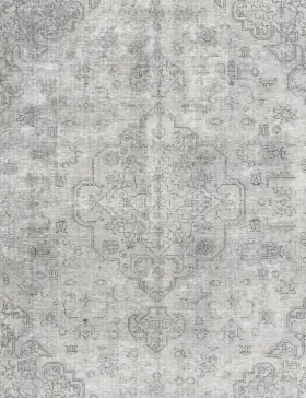 Grå Persien Persisk Vintagetæppe 275 x 202 cm - view 3