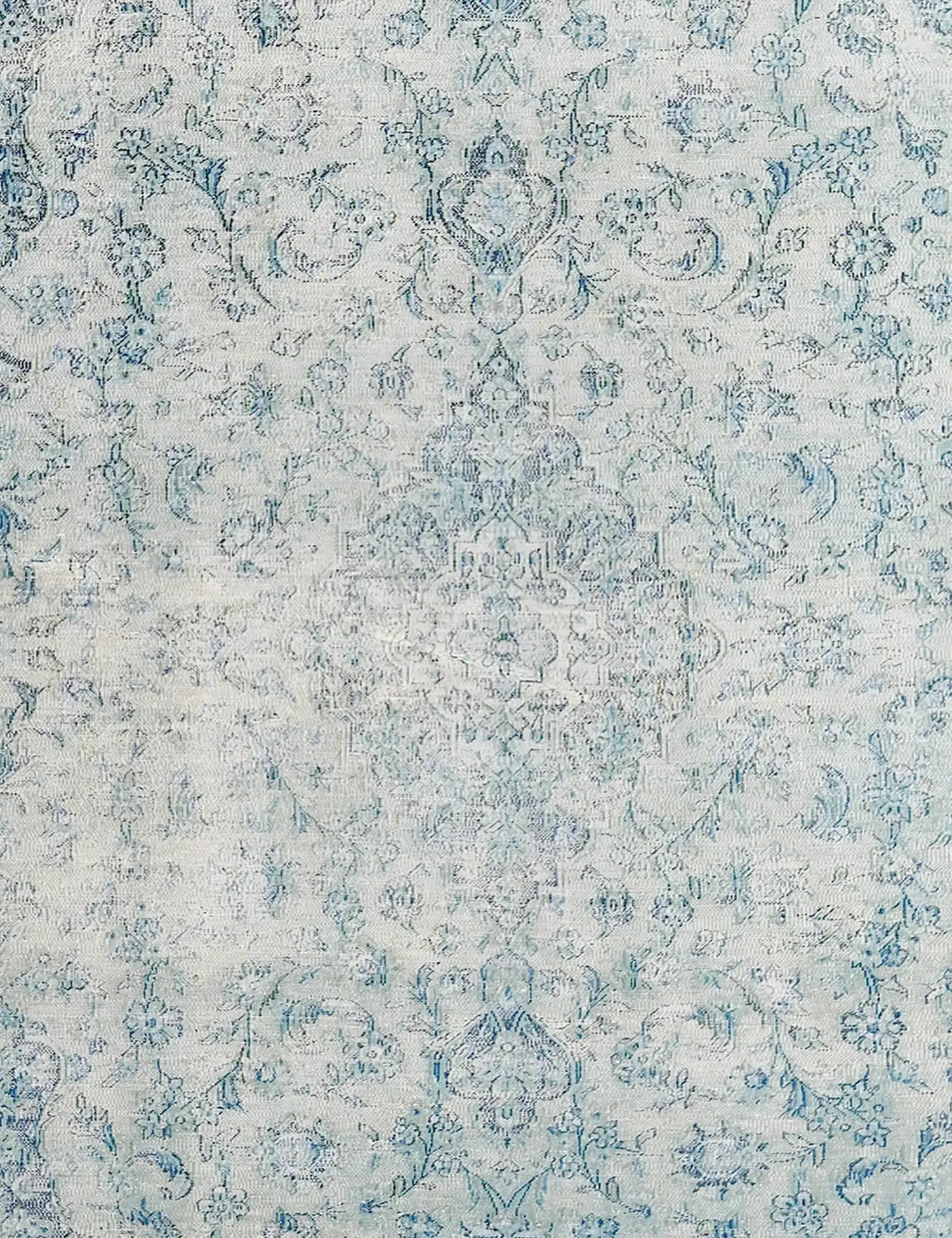 Blå Persien Persisk Vintagetæppe 294 x 186 cm - Unikt håndlavet tæppe