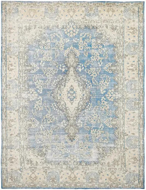 Bleu Persan Tapis Persan vintage 291 x 202 cm
