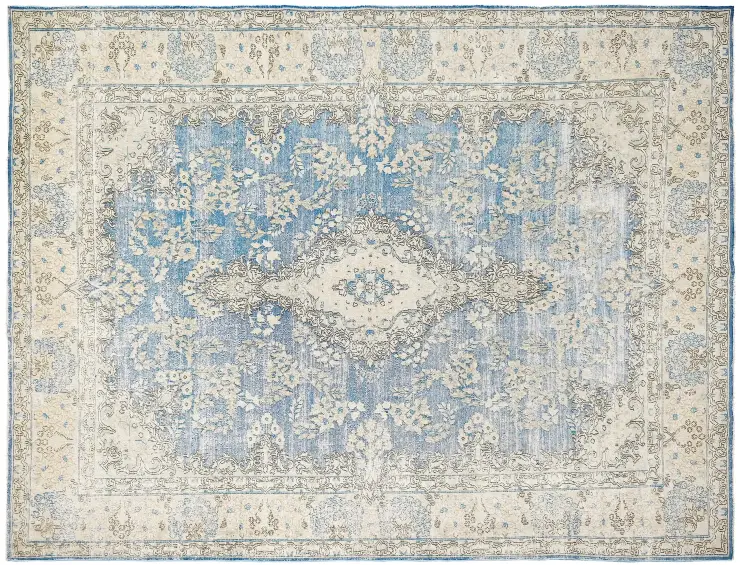 Bleu Persan Tapis Persan vintage 291 x 202 cm