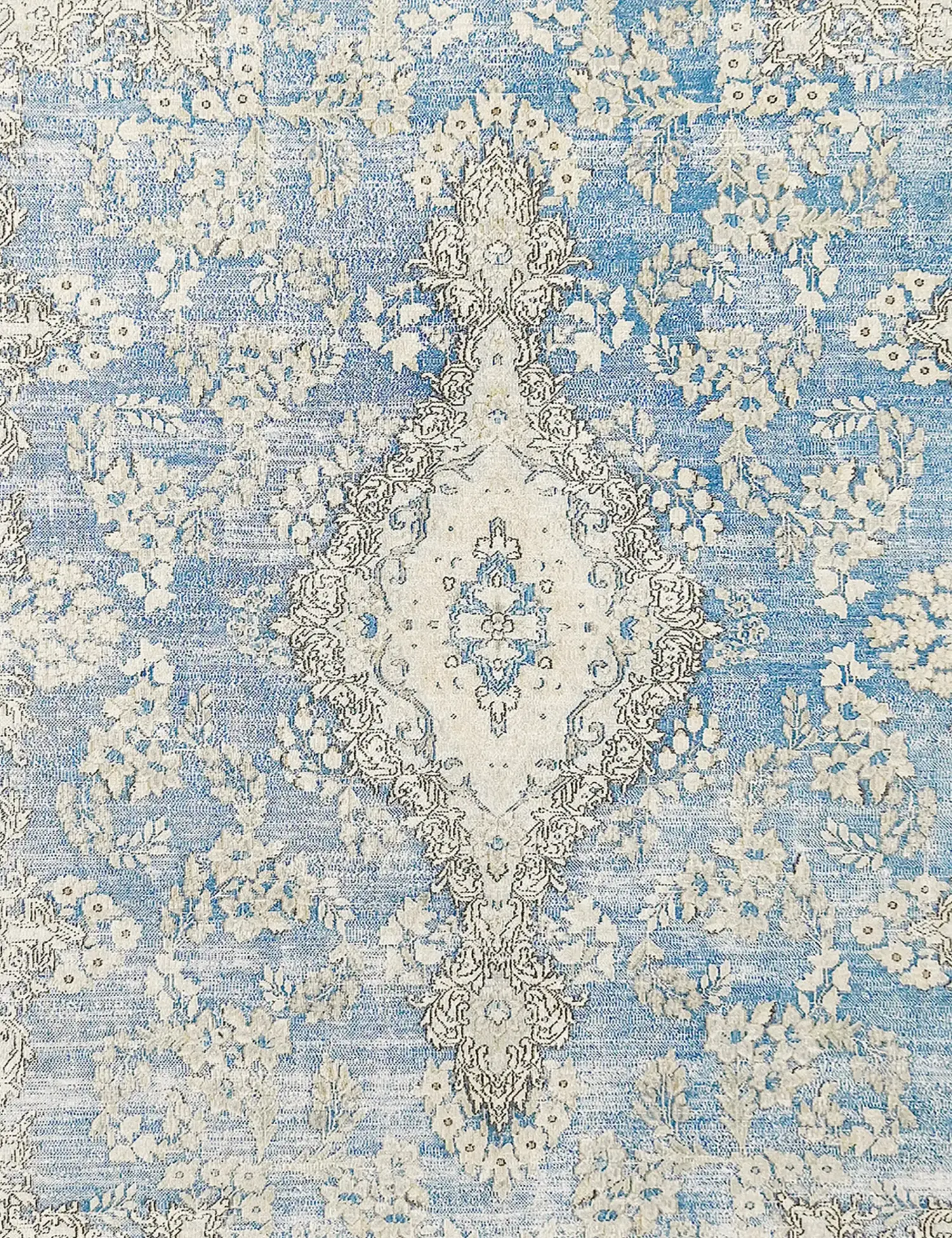 Bleu Persan Tapis Persan vintage 291 x 202 cm - Tapis fait main unique