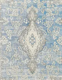 Bleu Persan Tapis Persan vintage 291 x 202 cm - view 3
