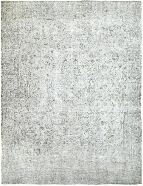 Grau Persien Persischer Vintage Teppich 313 x 230 cm