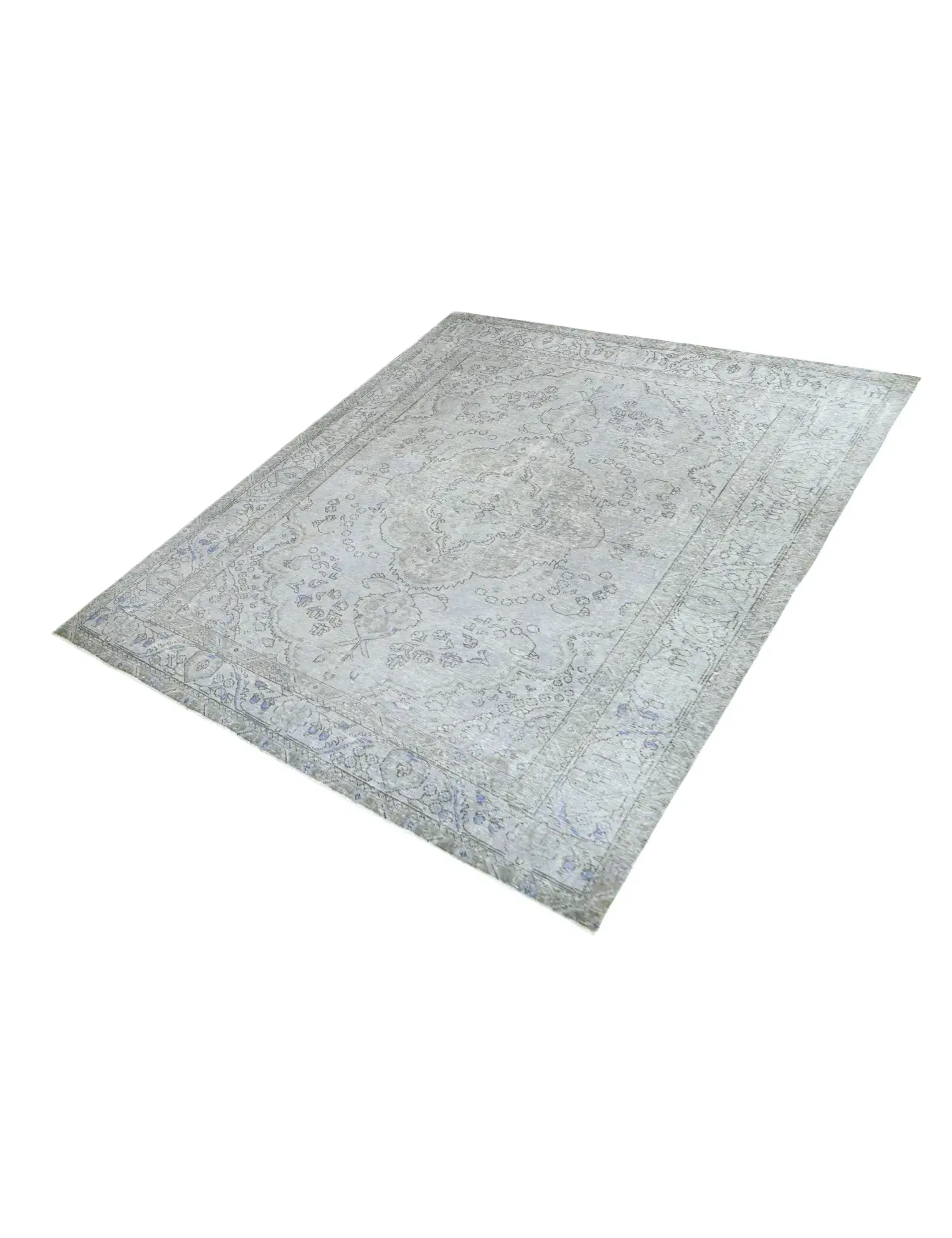 Blå Persien Persisk vintage matta 280 x 193 cm - Unik handgjord matta