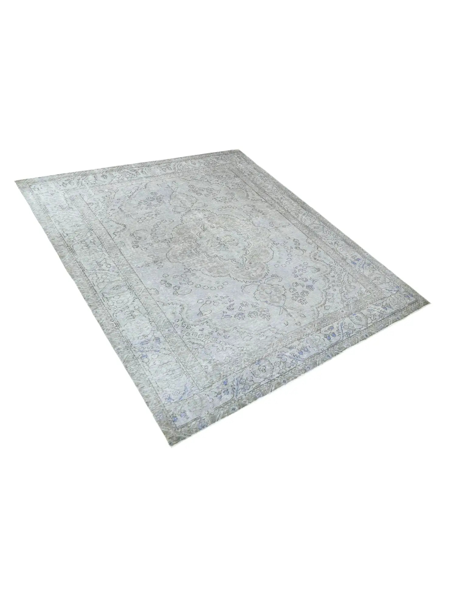 Blå Persien Persisk vintage matta 280 x 193 cm - Unik handgjord matta