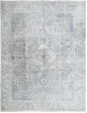 Blå Persien Persisk vintage matta 384 x 291 cm
