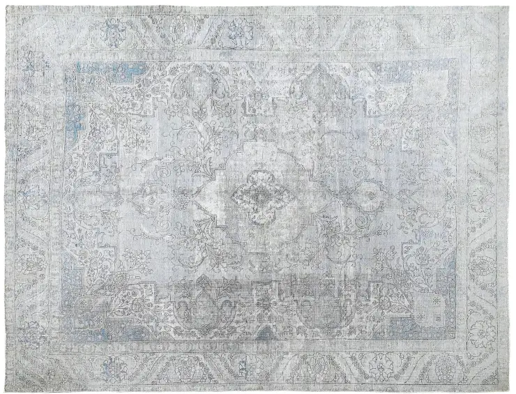 Blå Persien Persisk vintage matta 384 x 291 cm