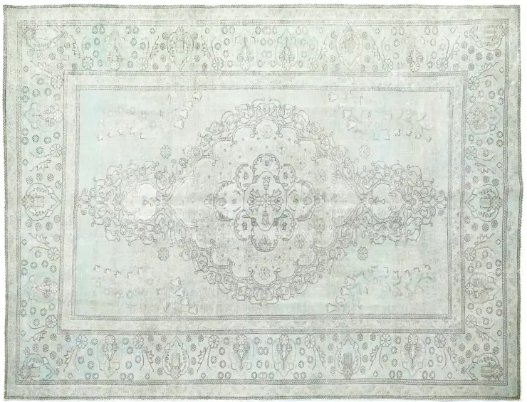 Bleu Persan Tapis Persan vintage 340 x 238 cm