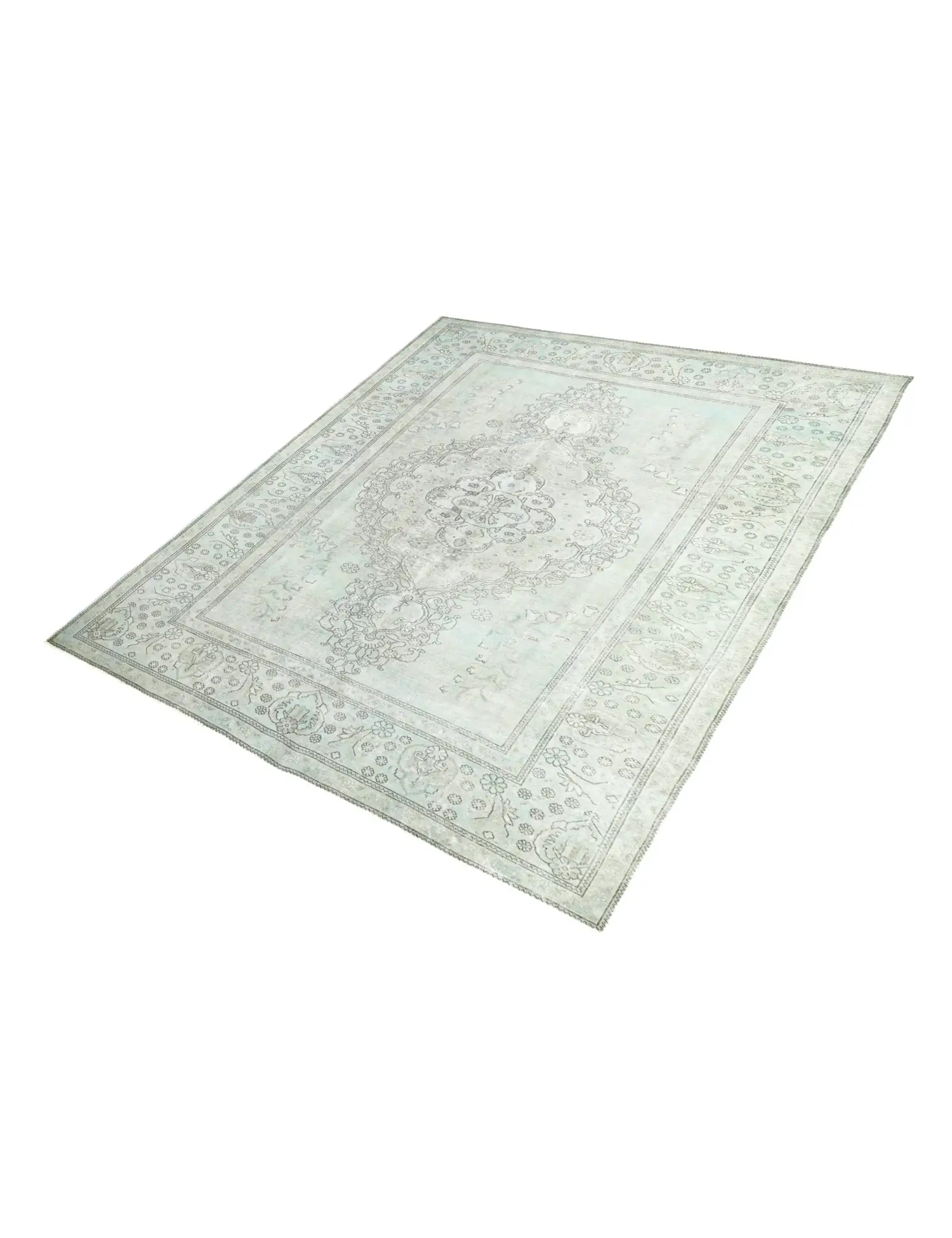 Bleu Persan Tapis Persan vintage 340 x 238 cm - Tapis fait main unique