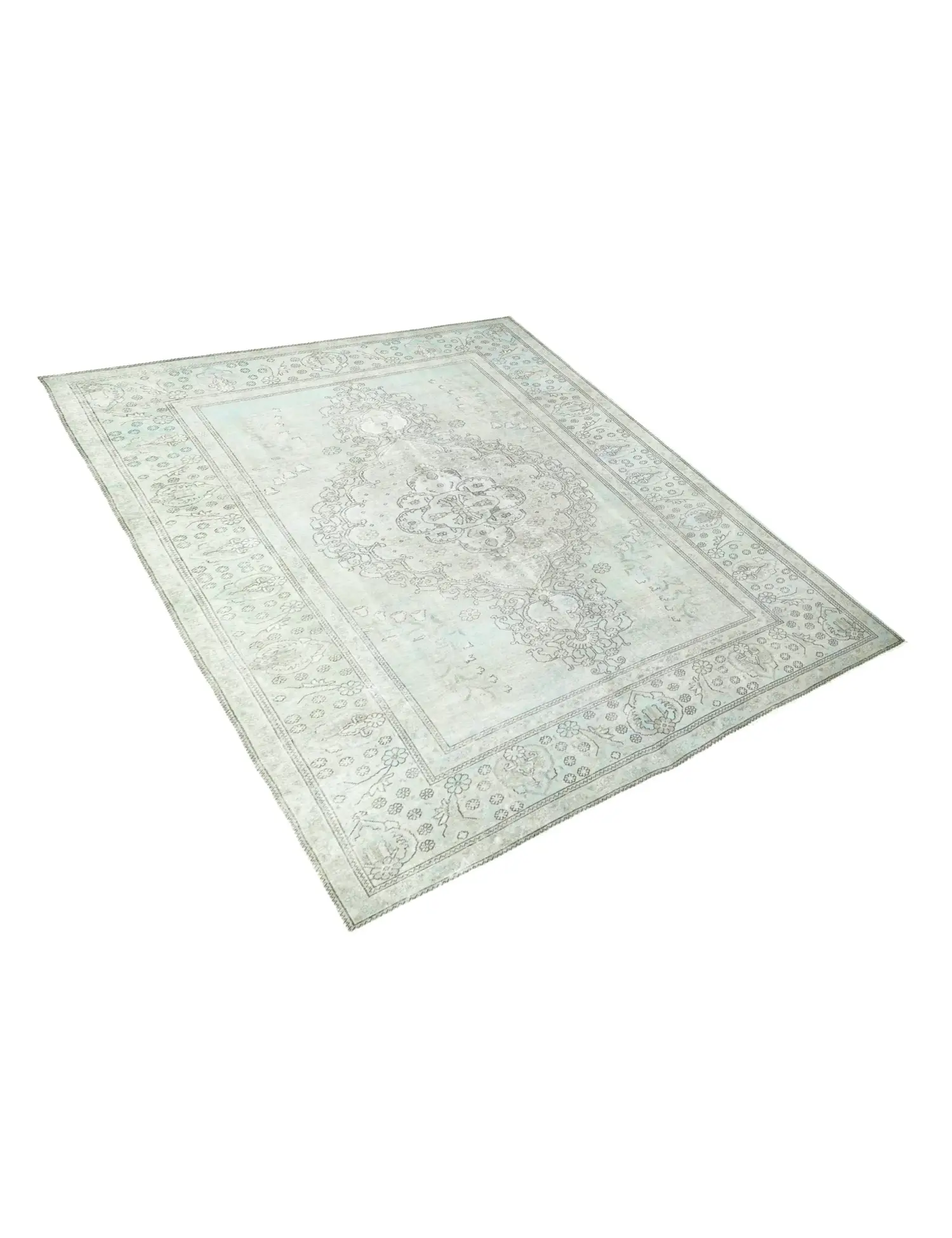 Bleu Persan Tapis Persan vintage 340 x 238 cm - Tapis fait main unique