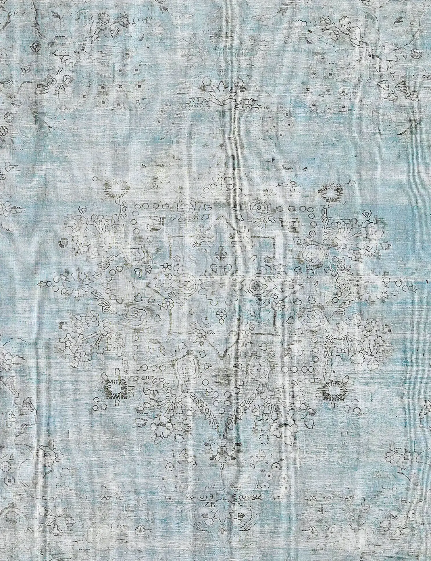 Bleu Persan Tapis Persan vintage 327 x 256 cm - Tapis fait main unique