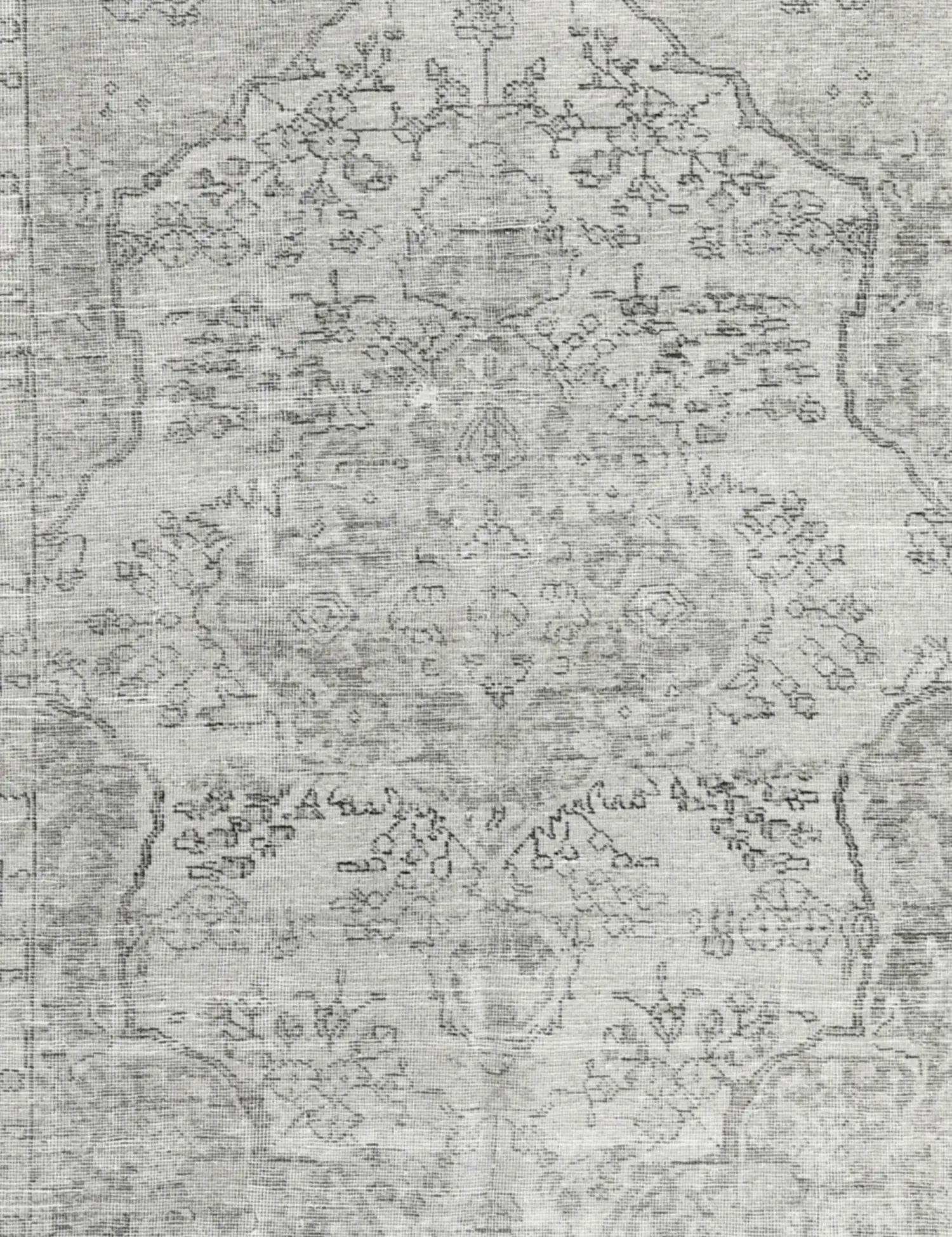 Grå persia Persisk vintage teppe 270 x 194 cm - Unikt håndlaget teppe