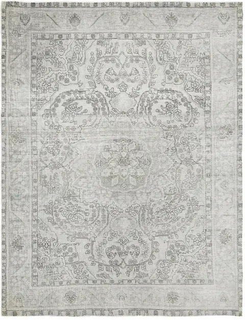 Vert Persan Tapis Persan vintage 292 x 212 cm