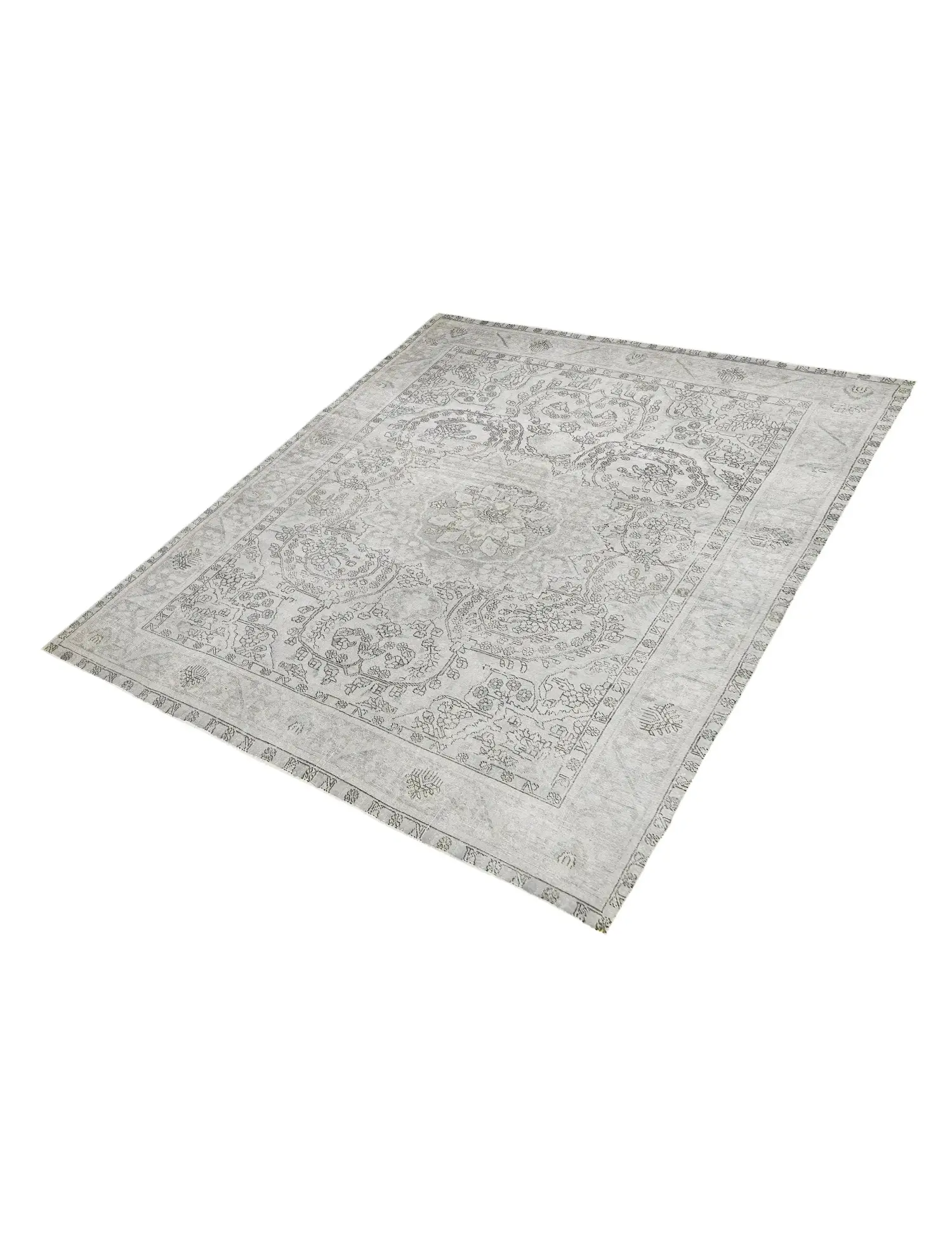 Grön Persien Persisk vintage matta 292 x 212 cm - Unik handgjord matta