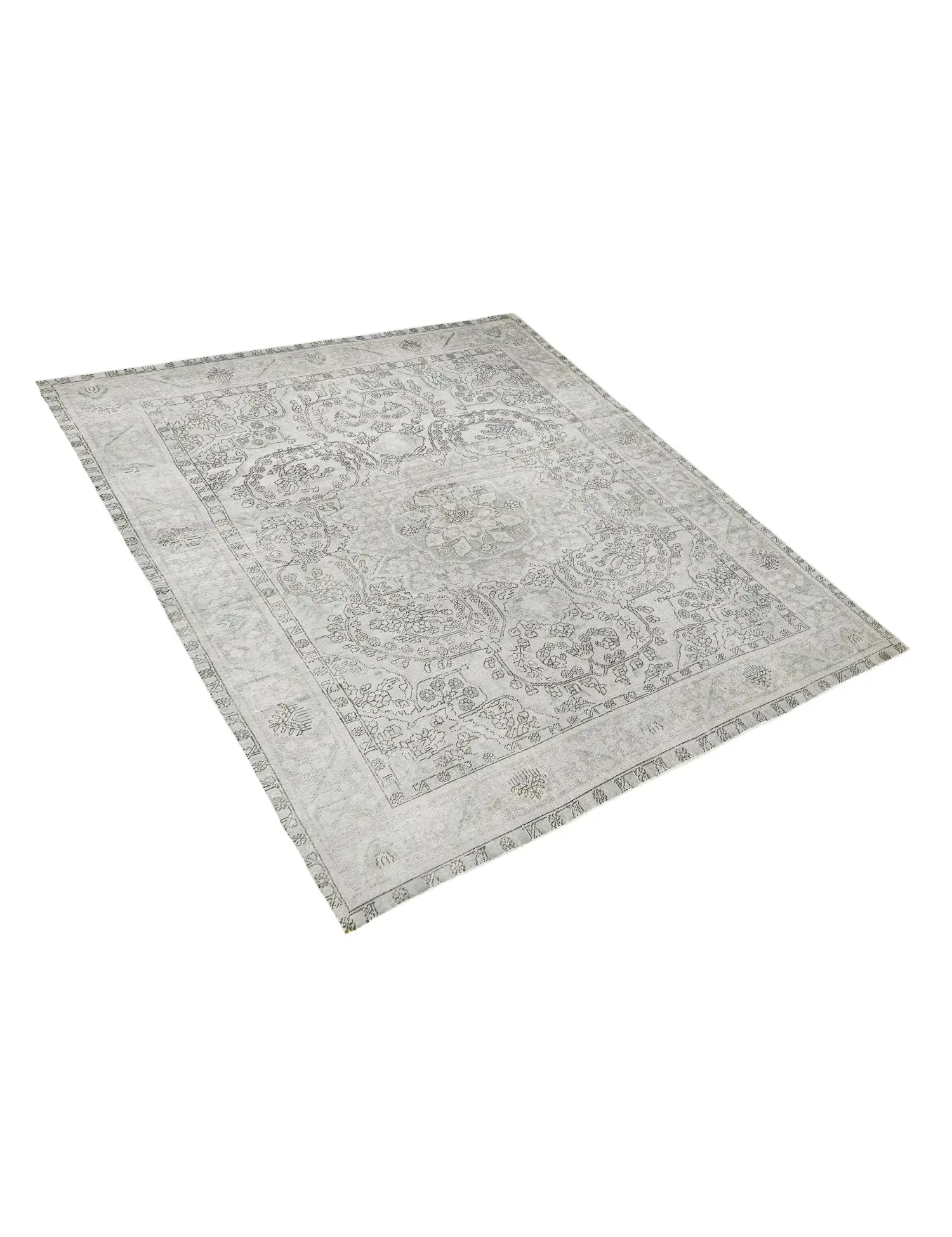 Grön Persien Persisk vintage matta 292 x 212 cm - Unik handgjord matta