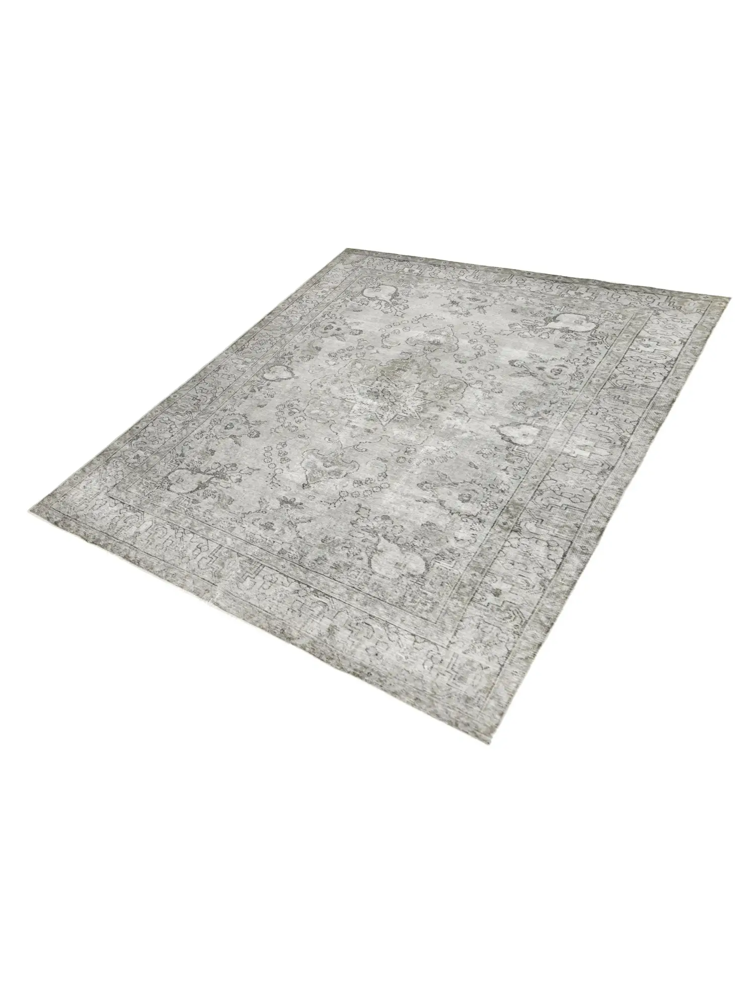 Grise Persan Tapis Persan vintage 283 x 190 cm - Tapis fait main unique