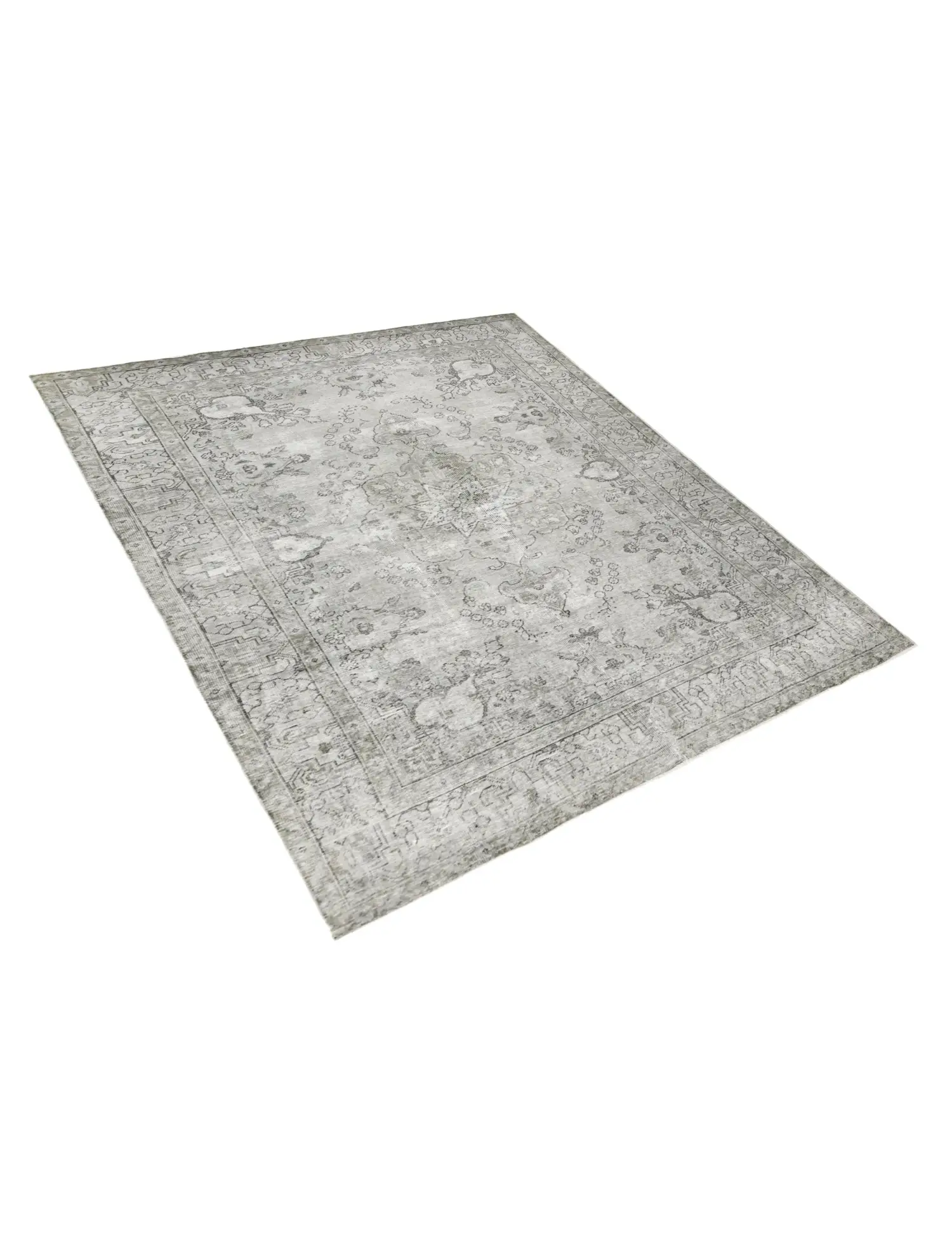 Grise Persan Tapis Persan vintage 283 x 190 cm - Tapis fait main unique